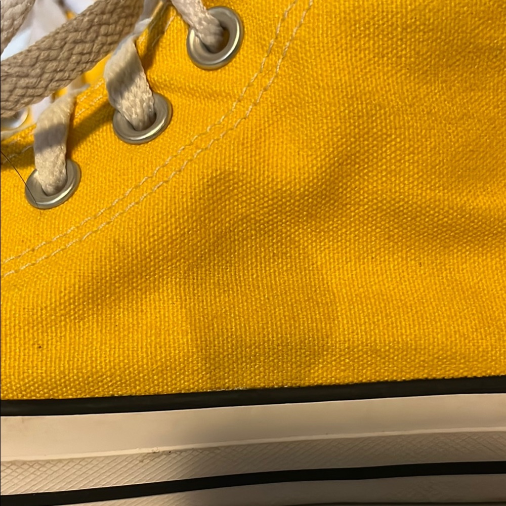 Converse Women's Yellow High-Top Sneakers - Picture 2 of 8